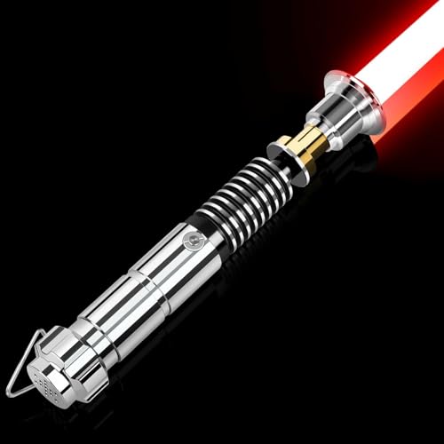 Duell-Lichtschwert | Heavy-Duty Luke Lichtschwerter | Motion Swing Lightsaber Aluminium Griff mit 16 Soundfonts | 16 RBG Farben wechselnde aufladbar für Erwachsene (45in) von Atexbser