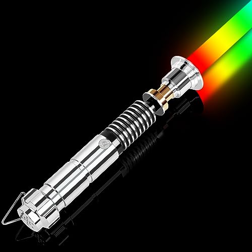 Xenopixel Lichtschwert | Heavy-Duty Luke Lichtschwerter mit Bewegungskontrolle | Smooth Swing Lightsaber Metall Griff mit 34 Soundfonts & 16 GB SD-Karte, 16 RBG Farben für Erwachsene (45in) von Atexbser