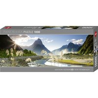 Heye - Panoramapuzzle 1000 Teile - Milford Sound 1000 Teile von Athesia