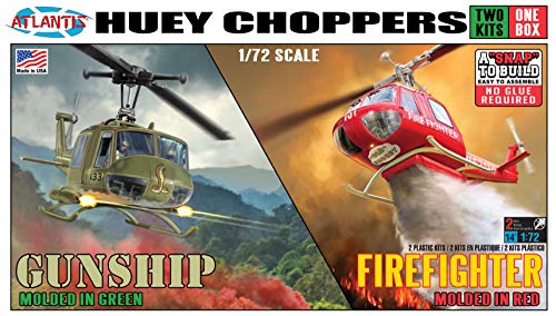 1/72 Feuerwehrhubschrauber, Snap Kit von Atlantis