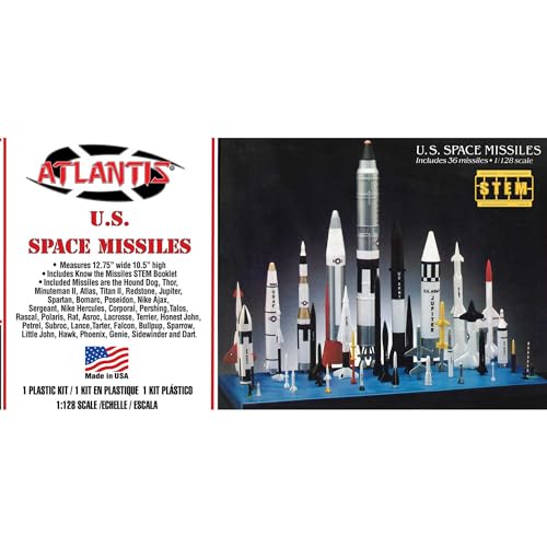 Atlantis - 1/128 US Space Missiles, 36 pcs - Plastikmodellbausatz von Atlantis