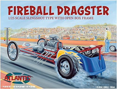 Atlantis 1/24 Fireball Slingshot Dragster. Palstikmodellbausatz eines Dragster. von Atlantis