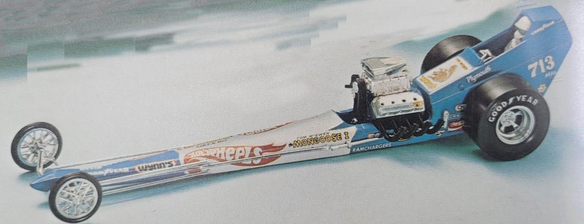 Tom McEwen Mongoose Front Engine Rail Dragster von Atlantis