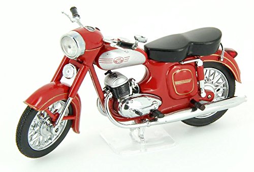 1958 Jawa 354-04 [Atlas 7168104], Weinrot, 1:24 Die Cast von Atlas