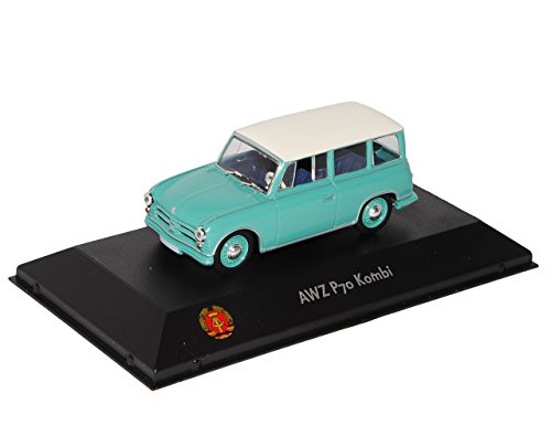 Atlas AWZ P70 Kombi Grün Blau 1/43 Modell Auto mit individiuellem Wunschkennzeichen von Atlas