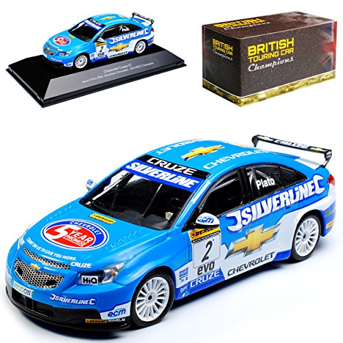 Atlas Chevrolet Cruze LT Jason Plato 2010 BTCC Champion mit Sockel 1/43 Modell Auto mit individiuellem Wunschkennzeichen von Atlas