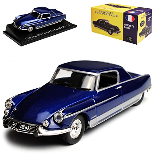 Atlas Citroen DS Coupe Le Dandy Coupe Blau 1/43 Norev Modell Auto mit individiuellem Wunschkennzeichen von atlas editions