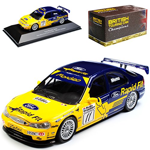 Atlas Ford Mondeo Zetec Alain Menu 2000 BTCC Champion 2. Generation 1996-2000 mit Sockel 1/43 Modell Auto von Atlas