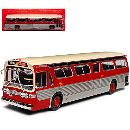 Atlas GM General Motors Fishbowl TDH 5301 Bus 1/43 Modell Auto mit individiuellem Wunschkennzeichen von atlas editions