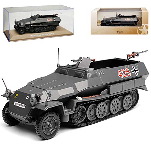 Atlas Hanomag Sd. Kfz. 251/1 Grau Schützenpanzerwagen 1/43 Modell Auto mit individiuellem Wunschkennzeichen von Atlas