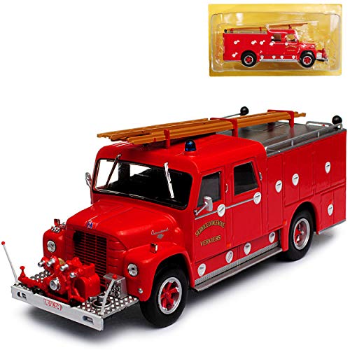 Atlas International Loadstar Wasterlain Feuerwehr Rot 1/43 Modell Auto mit individiuellem Wunschkennzeichen von Atlas