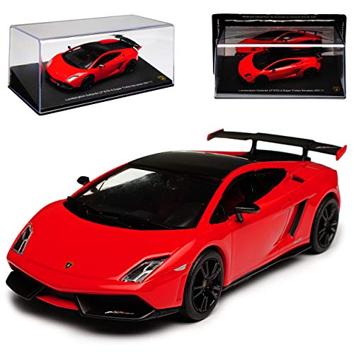 Atlas Lamborgihini Gallardo LP 570-4 Super Trofeo Stradale Coupe Rot 2003-2013 1/43 Modell Auto von Atlas