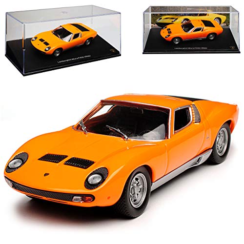 Atlas Lamborgihini Miura P400 Coupe Orange 1966-1975 1/43 Modell Auto von Atlas