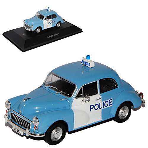 Atlas Morris Minor Police Polizei 1/43 Modell Auto mit individiuellem Wunschkennzeichen von Atlas