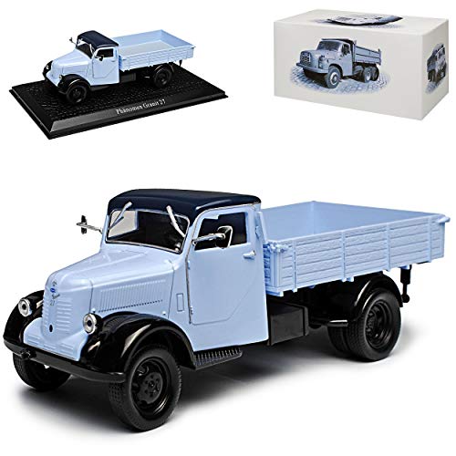 Atlas Phänomen Granit 27 LKW Pritsche Blau DDR 1949-1953 1/43 Modell Auto von Atlas