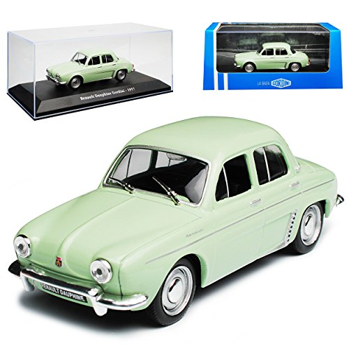 Atlas Renault Dauphine Gordini Limousine Grün 1956-1968 1/43 Modell Auto mit individiuellem Wunschkennzeichen von Atlas