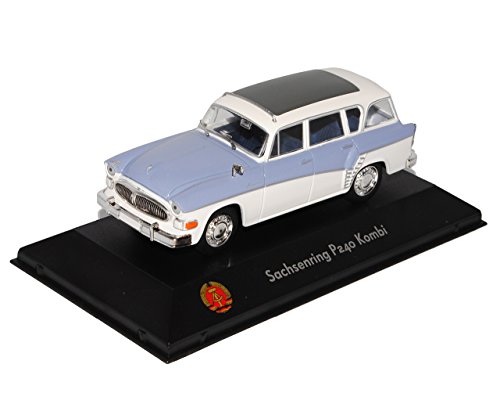 Atlas Sachsenring P240 Kombi Blau Weiss DDR 1/43 Modell Auto von Atlas