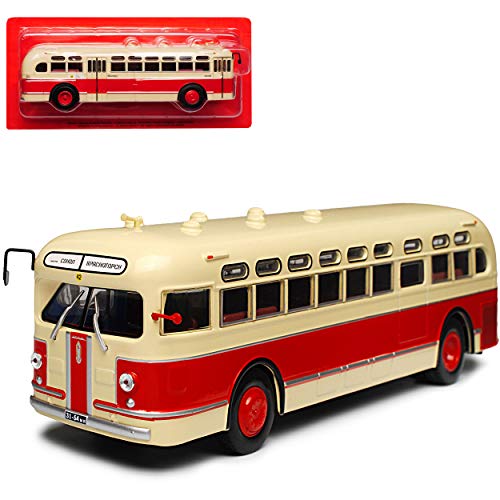 Atlas Zis 154 Beige Rot Bus 1946-1950 1/43 Modell Auto mit individiuellem Wunschkennzeichen von Atlas