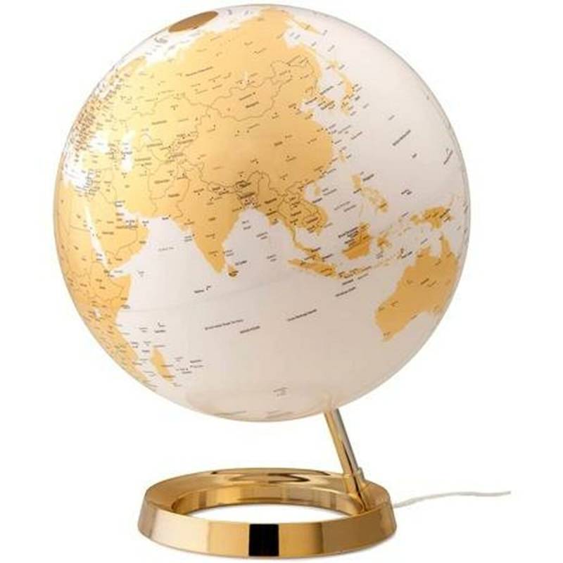 Terraqueo-Globus mit Licht Atmosphere Light & Colour Gold Kunststoff Ø 30 cm von Atmosphere