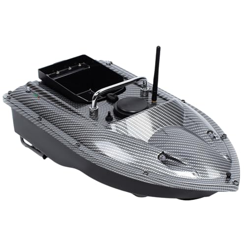 Atnhyruhd 500M RC Futterboot mit Fernsteuerung Carbon Wireless Fischerkder Futterboot Kder Haken Senden Angelsport mit Fernsteuerung +RC Angelsport Fischerei Boot 1,5KG Beladung von Atnhyruhd