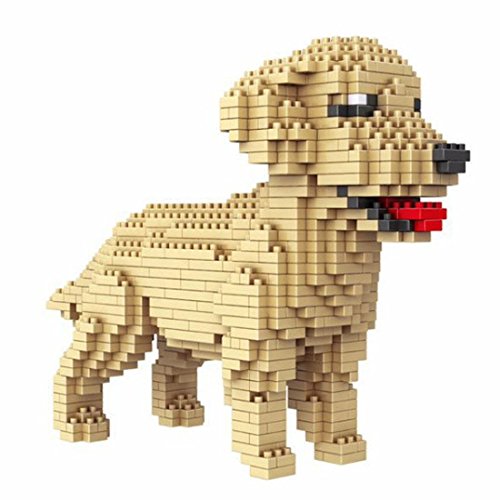 Atomic Building Golden Retriever Hund (Labrador Retriever) Figur zum Zusammenbauen mit Nanoblocks 950 Teile von Atomic Building