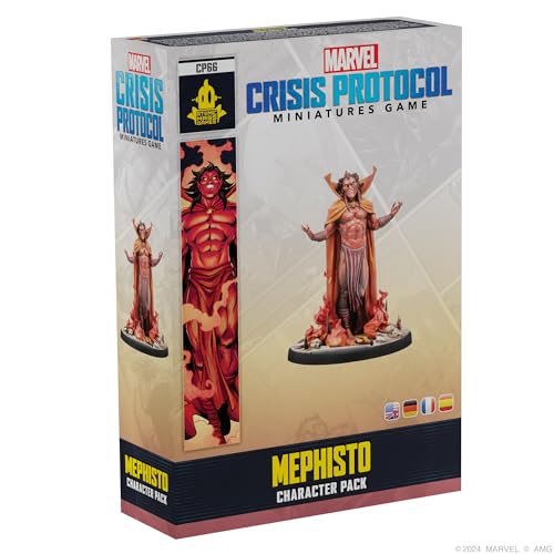 ATOMIC MASS GAMES, Marvel Crisis Protocol - Mephisto, Charakter-Erweiterung, Tabletop, 2 Spieler, ab 14+ Jahren, 90-120 Minuten, Deutsch, Mehrsprachig von Atomic Mass Games