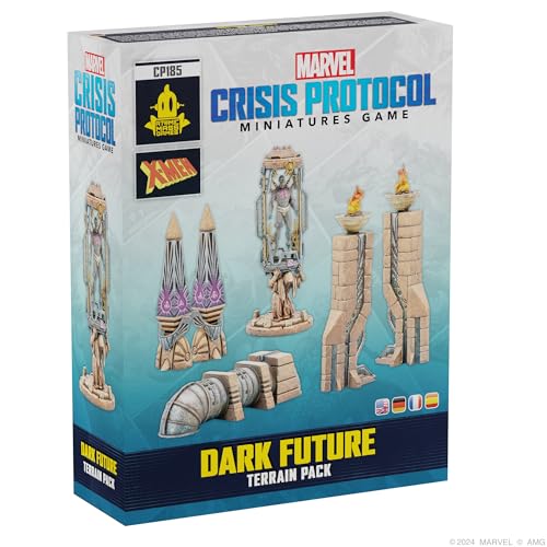 ATOMIC MASS GAMES, Marvel: Crisis Protocol – Dark Future (Düstere Zukunft), Geländeset-Erweiterung, Tabletop, 2 Spieler, ab 14+ Jahren, 90-120 Minuten, Deutsch, Mehrsprachig von Atomic Mass Games