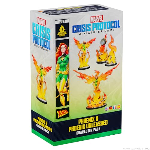 ATOMIC MASS GAMES, Marvel: Crisis Protocol – Phoenix & Phoenix Unleashed, Charakter-Erweiterung, Tabletop, 2 Spieler, ab 14+ Jahren, 90-120 Minuten, Deutsch, Mehrsprachig ATOMIC MASS GAMES, Marvel: Crisis Protocol – Phoenix & Phoenix Unleashed, Charakter-Erweiterung, Tabletop, 2 Spieler, ab 14+ Jahren, 90-120 Minuten, Deutsch, Mehrsprachig von Asmodee