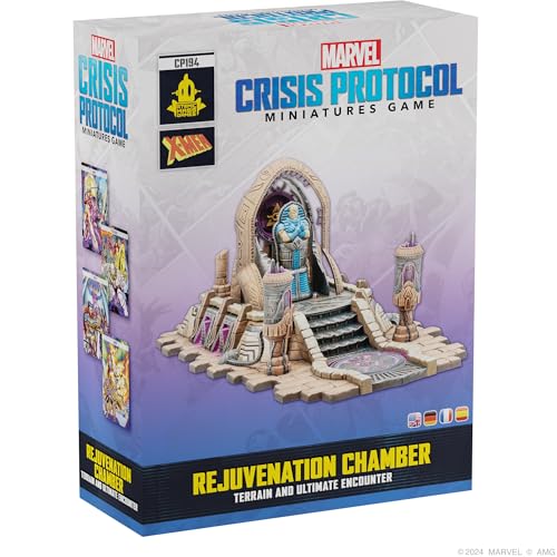 ATOMIC MASS GAMES, Marvel: Crisis Protocol – Rejuvenation Chamber Ultimate Encounter, Geländeset-Erweiterung, Tabletop, 2 Spieler, ab 14+ Jahren, 90-120 Minuten, Deutsch, Mehrsprachig von Atomic Mass Games