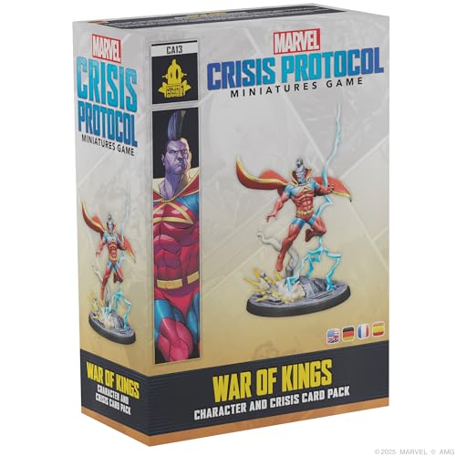 ATOMIC MASS GAMES, Marvel: Crisis Protocol – War of Kings, Charakter- und Krisenpack-Erweiterung, Tabletop, 2 Spieler, ab 14 Jahren, 90-120 Minuten, Deutsch, Mehrsprachig von Atomic Mass Games