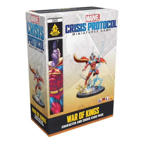 ATOMIC MASS GAMES, Marvel: Crisis Protocol – War of Kings, Charakter- und Krisenpack-Erweiterung, Tabletop, 2 Spieler, ab 14 Jahren, 90-120 Minuten, Deutsch, Mehrsprachig von Atomic Mass Games