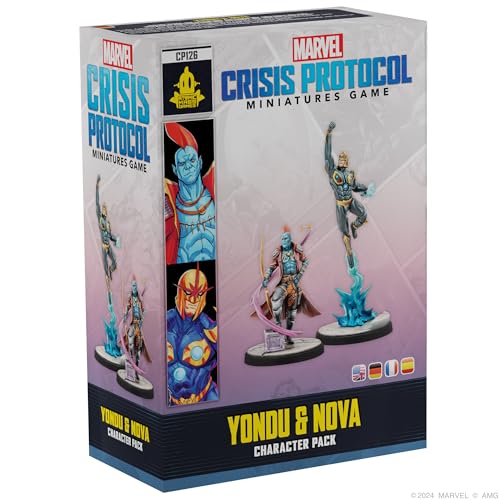 ATOMIC MASS GAMES, Marvel: Crisis Protocol – Yondu & Nova, Charakter-Erweiterung, Tabletop, 2 Spieler, ab 14+ Jahren, 90-120 Minuten, Deutsch, Mehrsprachig von Atomic Mass Games