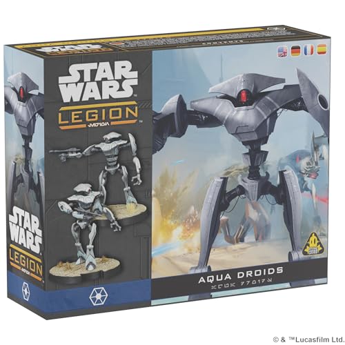 Atomic Mass | Star Wars Legion Aqua Droid Unit Erweiterungs-Miniaturspiel auf Englisch für Kinder ab 14 Jahren | Würfelrollendes Kriegsspiel für 2 Spieler | Erweiterung für Star Wars Legion von Atomic Mass Games