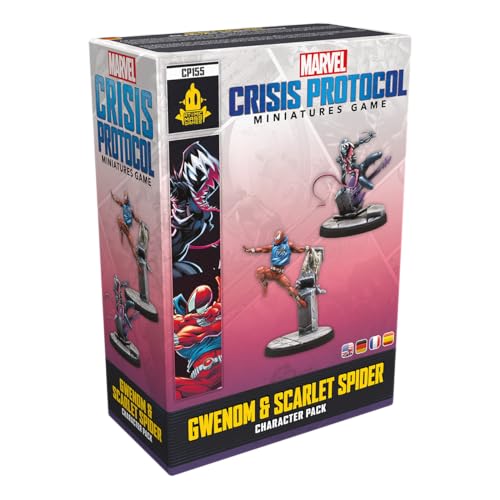 Atomic Mass Games, Marvel: Crisis Protocol – Gwenom & Scarlet Spider, Charakter-Erweiterung, Tabletop, 2 Spieler, Ab 14+ Jahren, 90-120 Minuten, Deutsch, Mehrsprachig von Atomic Mass Games