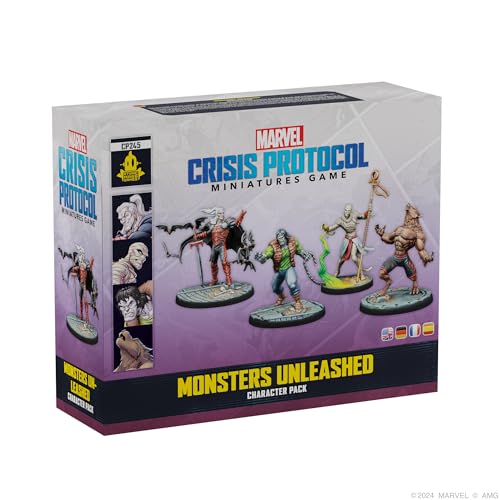 Atomic Mass Games, Marvel: Crisis Protocol – Monsters Unleashed (Entfesselte Monster), Charakter-Erweiterung, Tabletop, 2 Spieler, ab 14+ Jahren, 90-120 Minuten, Deutsch, Mehrsprachig von Atomic Mass Games