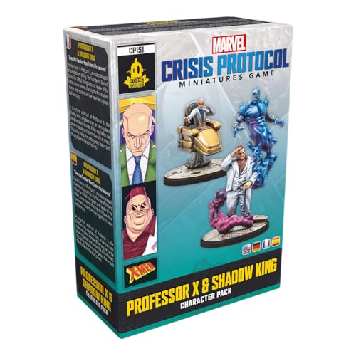 Atomic Mass Games, Marvel: Crisis Protocol – Professor X & Shadow King, Charakter-Erweiterung, Tabletop, 2 Spieler, Ab 14+ Jahren, 90-120 Minuten, Deutsch, Mehrsprachig von Atomic Mass Games