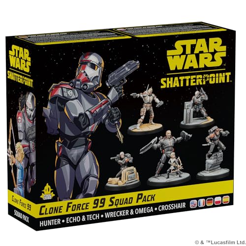 Atomic Mass Games, Star Wars: Shatterpoint – Kloneinheit 99, Squad-Erweiterung, Tabletop, 2 Spieler, Ab 14+ Jahren, 90-120 Minuten, Deutsch, Mehrsprachig von Atomic Mass Games