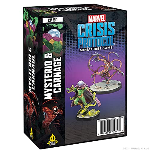 Atomic Mass Games , Marvel Crisis Protocol: Character Pack: Mysterio & Carnage, Miniatures Game, Ages 10+, 2+ Players, 45 Minutes Playing Time von Atomic Mass Games