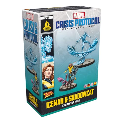 Atomic Mass Games, Marvel: Crisis Protocol – Iceman & Shadowcat, Charakter-Erweiterung, Tabletop, 2 Spieler, Ab 14+ Jahren, 90-120 Minuten, Deutsch, Mehrsprachig von Atomic Mass Games