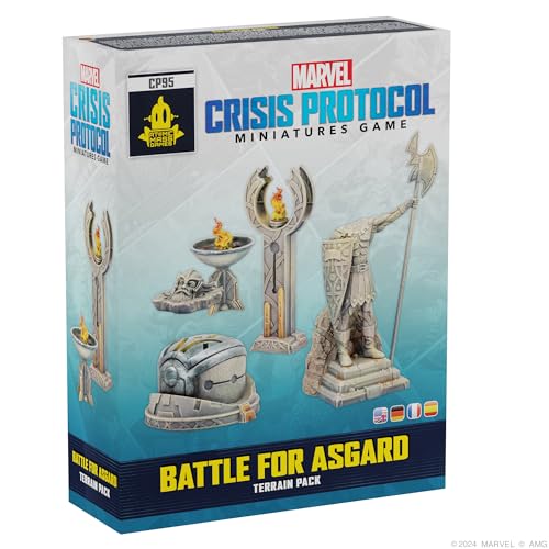 Atomic Mass Games, Marvel: Crisis Protocol – „Kampf um Asgard“, Geländeset-Erweiterung, Tabletop, 2 Spieler, Ab 14+ Jahren, 90-120 Minuten, Deutsch, Mehrsprachig von Atomic Mass Games