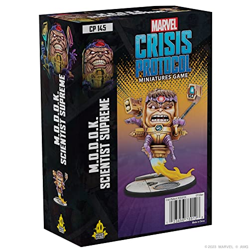 Atomic Mass Games Marvel Crisis Protocol M.O.D.O.K. Scientist Supreme Character Pack,Miniatur-Kampfspiel,Strategiespiel für Erwachsene,ab 14 Jahren,durchschnittliche Spielzeit 90 Minuten,hergestellt von Atomic Mass Games