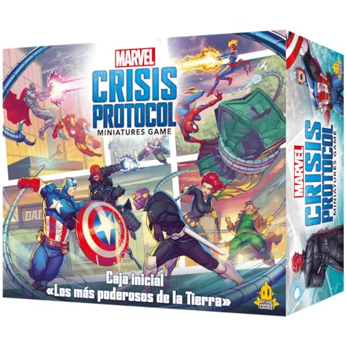 Atomic Mass Games Marvel Crisis Protocol Startbox | Miniaturspiel für epische Schlachten zwischen Helden und Schurken | ab 14 Jahren | für 2 Spieler, 45 Minuten pro Spiel | Spanisch von Atomic Mass Games