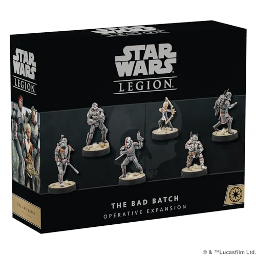 Atomic Mass Games Star Wars Legion Bad Batch Erweiterung Clone Force 99 Miniaturen Pack! Tabletop Miniaturen Strategiespiel für Kinder und Erwachsene, ab 14 Jahren, 2 Spieler, 3 Stunden Spielzeit von Atomic Mass Games