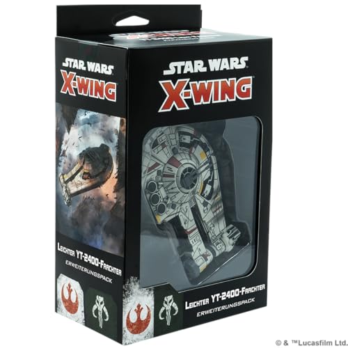 Atomic Mass Games, Star Wars: X-Wing 2. Edition – Leichter YT 2400 Frachter, Erweiterung, Tabletop, 2 Spieler, Ab 14+ Jahren, 30-45 Minuten, Deutsch von Atomic Mass Games