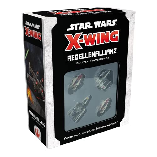 Atomic Mass Games, Star Wars: X-Wing 2. Edition – Rebellenallianz, Staffel-Starterpack, Tabletop, 2 Spieler, Ab 14+ Jahren, 30-45 Minuten, Deutsch, Mehrfarbig, Bunt von Atomic Mass Games