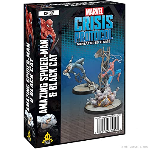 Atomic Mass Games, Marvel Crisis Protocol: Character Pack: Amazing Spider-Man & Black Cat, Miniatures Game, Ages 10+, 2+ Players, 45 Minutes Playing Time von Atomic Mass Games