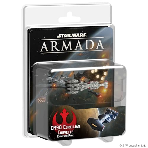 Fantasy Flight Games SWM03 Star Wars Armada Cr90 Corellian Corvette Expansion Pack Strategy Game von Atomic Mass Games