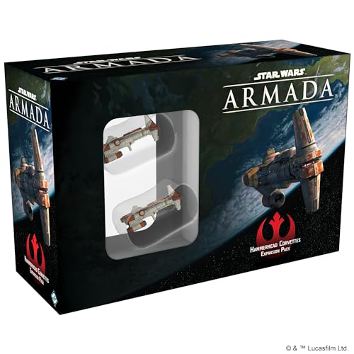 Fantasy Flight Games - Star Wars Armada: Rebellen-Alliance: Hammerhead Corvette - Miniaturspiel von Atomic Mass Games