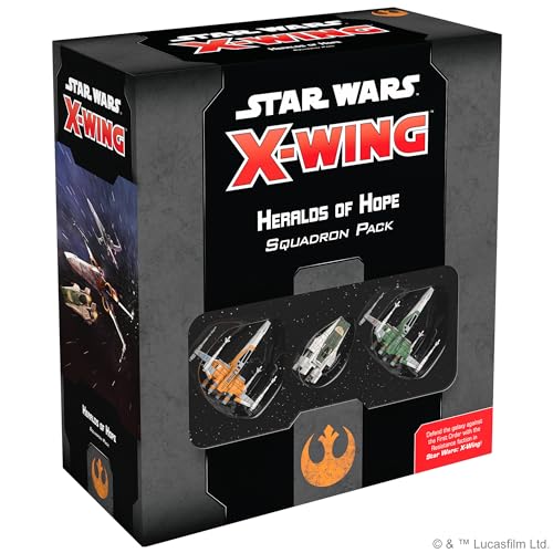 Fantasy Flight Games Zubehör SWZ68 FFG-Star Wars X-Wing 2nd Edition Heralds of Hope Pack-EN, Schwarz, 8. Resistance Expansions von Atomic Mass Games