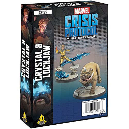 Atomic Mass Games - Marvel Crisis Protocol: Character Pack: Crystal and Lockjaw - Miniature Game CP35en von Atomic Mass Games